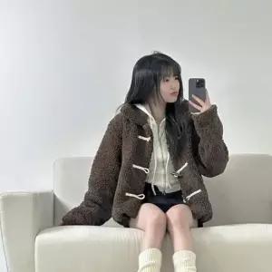 숏코트 오버핏 양털 뽀글이 누빔 숏 크롭 떡볶이코트