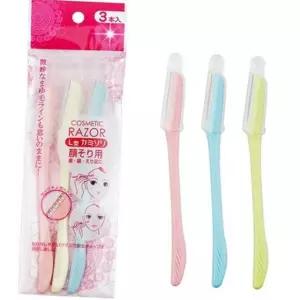 정리 제거 3p 눈썹 휴대용 눈썹 칼 트리머 칼 미용 쉐이퍼 도구 면도기 다듬는 관리 메이크업 안전