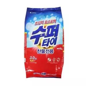 초강력 QEW592Y8 효소표백제 찬물전용 세탁 가루세제 3.0kg