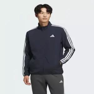아디다스 3 스트라이프 레귤러 핏 라이트 우븐 트랙 탑 KR8908 트랙탑 바람막이 집업