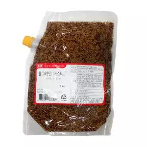 선인 홀그레인 머스타드 1kg 씨겨자 디종 스테이크소스 드레싱 샐러드 허니 겨자소스