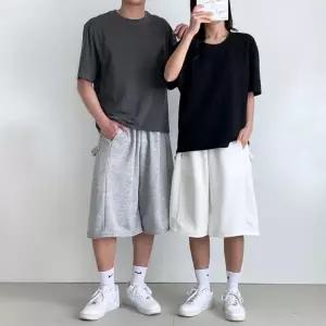 남녀공용 버뮤다팬츠 통반바지 빅사이즈반바지 여름