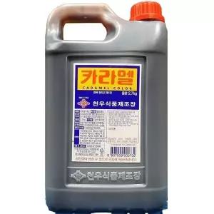 천우 캐러멜 소스 2.7Kg/대량카라멜소스/대용량캬라멜/식당카라멜소스/식당캐러멜소스/식용카라멜