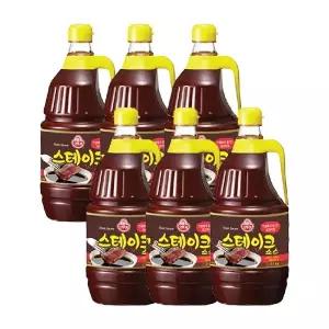스테이크소스 2.1KG 6개/대용량/업소용/우스터/스테이크/소스/맛있는/식당용/돈까스/찹/함박/급식소