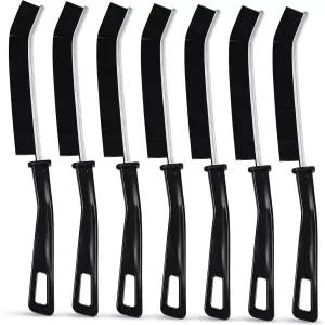 7Pcs 틈새 청소 브러시 베이스보드 메쉬 스크린 슬라이딩 도어 트랙 욕실 샤워기 창문 가정용 깊은 위한