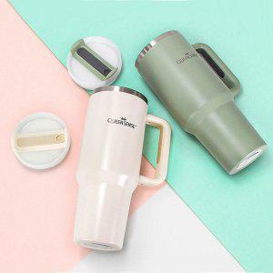 대용량 스텐텀블러 1200ml 보온 보냉 빨대 텀블러