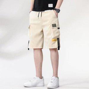 커플룩 홈웨어 7부 트레이닝팬츠 면반바지 가을 밴딩