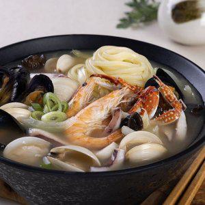 (영동씨푸드) 나가사끼 짬뽕(800gX4개)/담백한 해물 백빰뽕/신선하고 큼직한 해물/수타식 중화면/캠핑