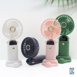 선풍기 1200mAh LED5단 각도조절 골프선풍기 탁상용선풍기 충전선풍기 목걸이선풍기