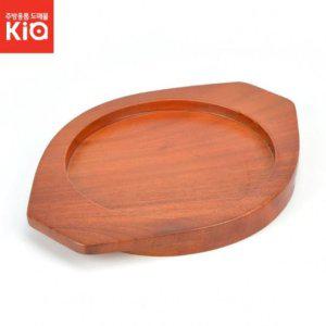 맥반석 코팅 스테이크 철판 함박 주물 팬 목판 포함 나무받침1호