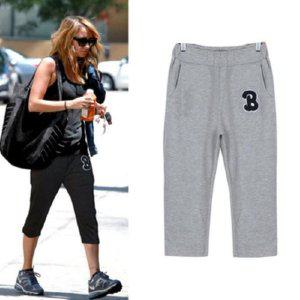 빅사이즈 츄리닝바지 런닝 요가 반바지 밴딩바지 면