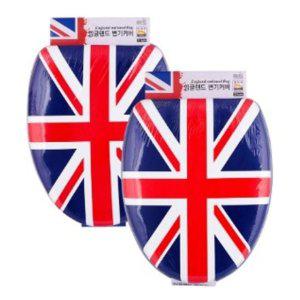 국산 유니언 잭 쿠션 변기 커버 O형 트대형 잉글랜드 영국