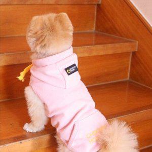 초코펫하우스 강아지옷 고고싱 베이직 후드티 (핑크) (S)