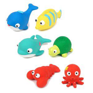 패리스독 강아지장난감 오션 애니멀 라텍스 토이 x 12개 (1박스) (색상랜덤)