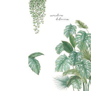 벽 장식 스티커 식물 침실 DIY 열대 거실 인테리어 소품