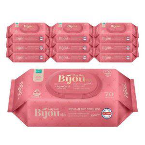 모나리자 비쥬 코랄 캡형 물티슈 70매 x 10팩