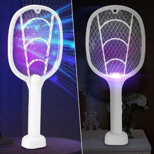 충전식 전기 모기채 프로 해충 벌레퇴치 UV트랩 전기파리채