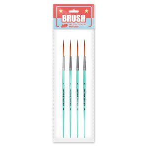 어썸페인팅 AP 라이너 디테일 붓 4호 (4개입)