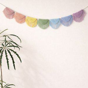 마크라메 무지개 가랜드