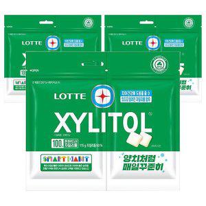 롯데 자일리톨 껌 오리지날 115g 리필 3개