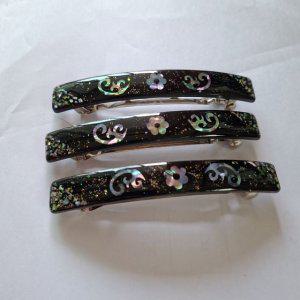 뷰티풀 천년자개 한복 일자 롱 헤어핀