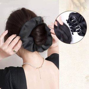 곱창밴드 집게핀 똥머리 부분가발 올림 당고머리