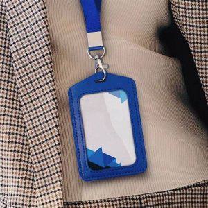 수납 가죽 사원증 케이스 5p 카드 명찰목걸이 출입중 카드홀더