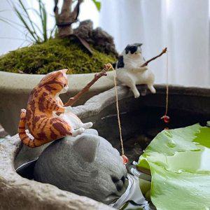 7종 동물 미니 피규어 차량용 장식 소품 차량용 피규어 책상 장식