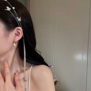 결혼식 머리 장식 웨딩 헤어밴드 웨딩 머리띠 가는 머리띠