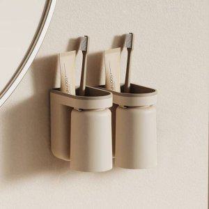1+1 거꾸로 양치컵 거치대 칫솔걸이 양치컵세트 스탠드