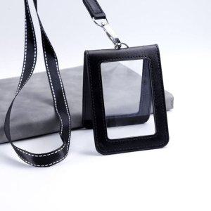 양면 카드 케이스 사원증 목걸이 명찰 출입증 교통카드 홀더