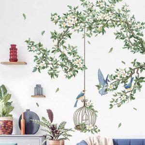 거실 침실 벽 장식 스티커 식물 플라워 포인트 인테리어소품