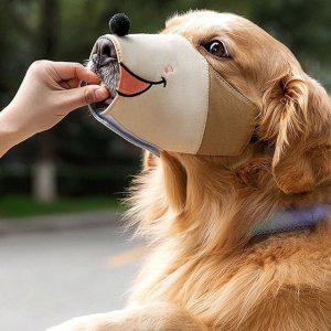 개 짖음방지 강아지 입마개 산책용 개입마개 외출용 중형견