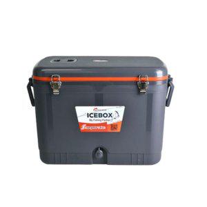 낚시 아이스박스 태클박스 어깨끈 캠핑 33L 회색(오렌지라인) 33리터