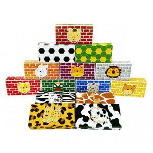 작은블럭 완구 블럭 블록 (NO.267) (여러가지패턴) 종이블럭 50pcs 가꿈
