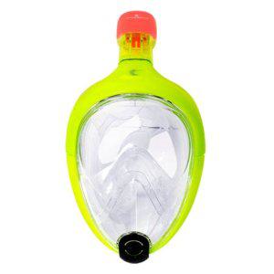 아이워너 풀페이스 스노클링 세트 물안경 수경 (L.XL) 스노쿨링마스크 (라임) 스노클마스크