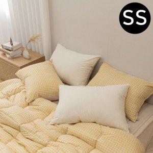 소프트마이크로 옐로우. 패드세트 차렵이불 (이불 SS 해피니 슈퍼싱글 화이트) 패드 쿠키체크