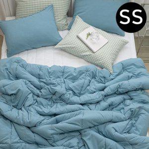 슈퍼싱글 패드세트 소프트마이크로 화이트) 몽글몽글 (이불 차렵이불 SS 해피니 피치가공 패드 민트.