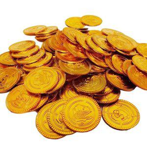 계속나오는 마술용 가짜 황금 동전 100개입 리얼 코인 세트