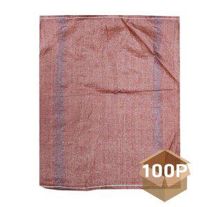 다용도 마대 자루 빨간색 80kg 소형 100개입 1P 재활용 폐기물 쓰레기 포대