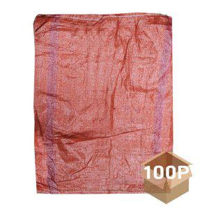 다용도 마대 자루 빨간색 80kg 대형 100개입 1P 재활용 폐기물 쓰레기 포대