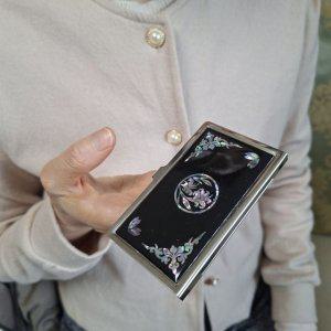 전통 자개공예 백합꽃 명함케이스