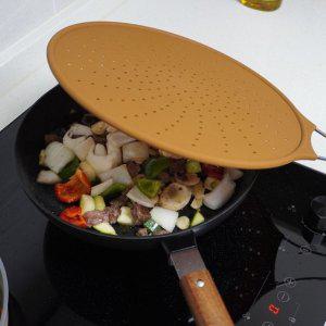 름튐방지 만능 실리콘 덮개 기름방지덮개 뚜껑 28CM