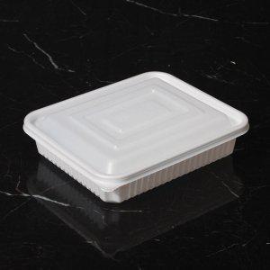 찜용기 JH 미니 사각찜용기 23195 백색200세트 일회용