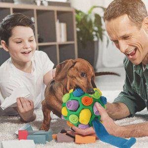 강아지 노즈워크 볼 애견 간식 장난감 분리불안 놀아주기 축구공