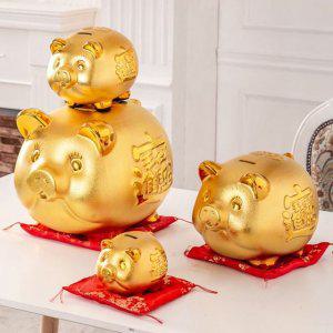 코어스 황금돼지 저금통 개업 인테리어선물 6인치