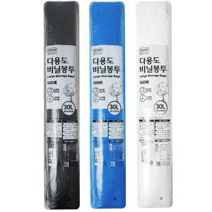 이라이프 다용도 비닐봉투 30L 100매 쓰레기 분리수거