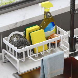 주방 수세미 거치대 싱크대선반 건조대 키친타올걸이 정리대