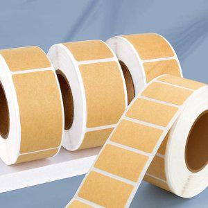 크라프트 롤 4롤 답례품 문구용 스티커 선물 포장 사무용