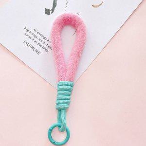 컬러 폰스트랩 5p 키홀더 가방장식 키링 휴대폰줄 열쇠고리